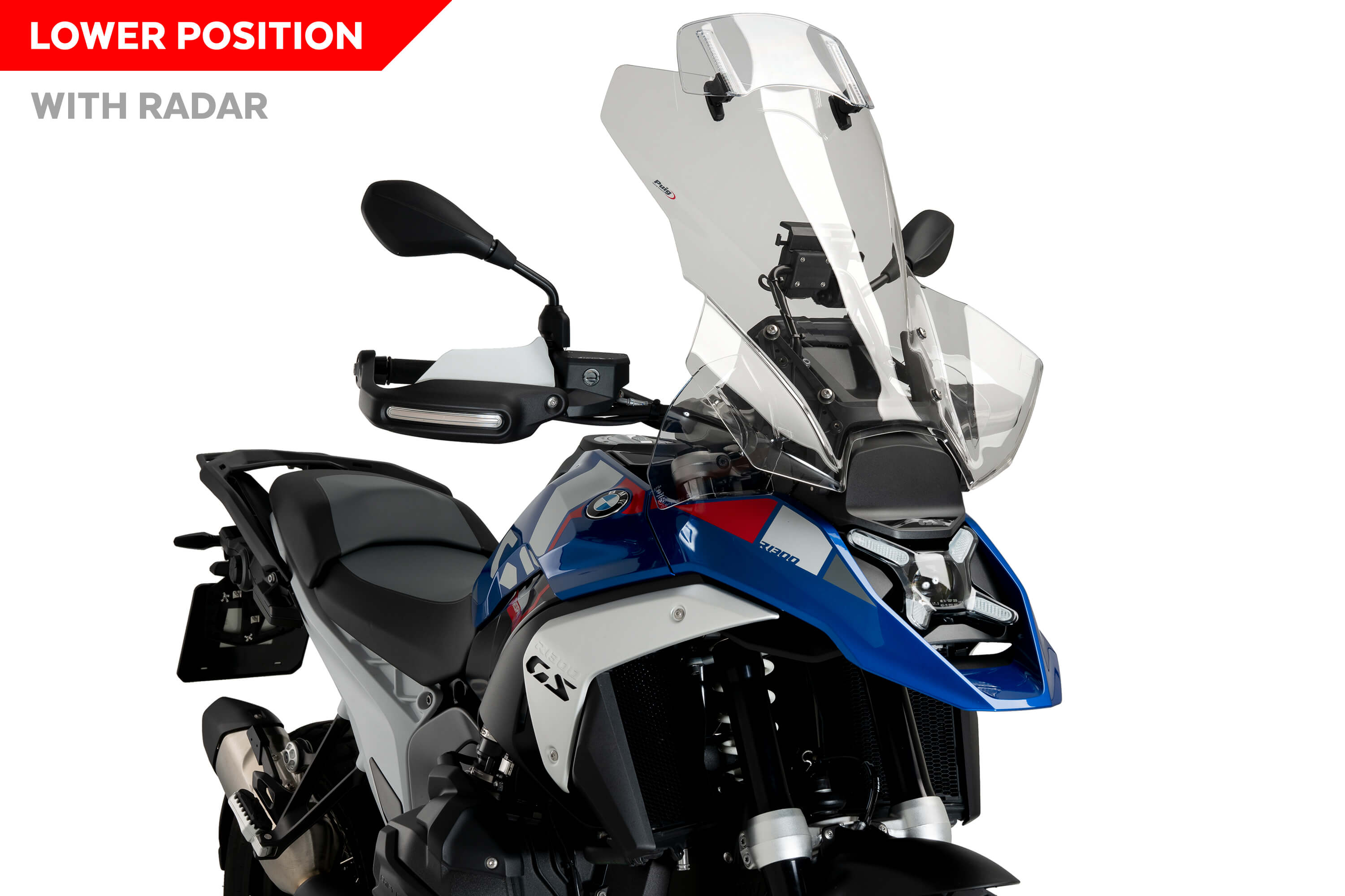 Cúpula Touring Plus con visera para BMW R1300 GS con acc radar no compatible con Pack Enduro