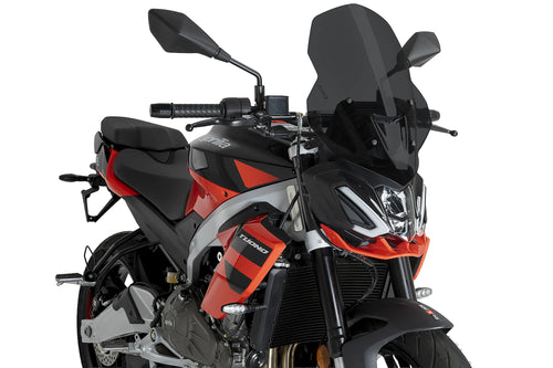 Carenabris Puig New Generation Touring ahumado oscuro para Aprilia Tuono 457